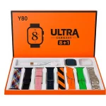 Y80 Ultra Smartwatch with 8 Colorful Strap